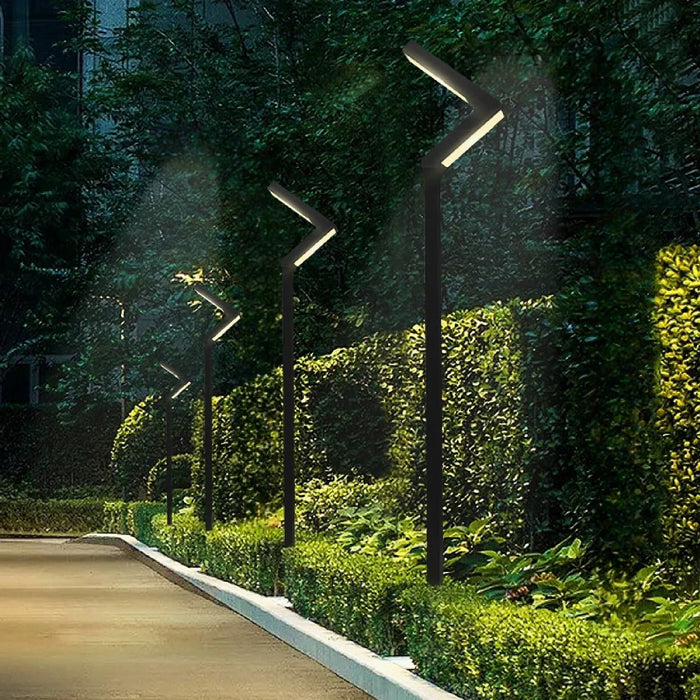 Modern Solar-Powered Street Light for Garden