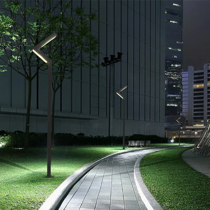 Modern Solar-Powered Street Light for Garden