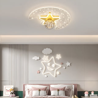 MIRODEMI® Alba | Modern Moon Led Ceiling Lamp with LED Lighting Surface image | luxury lighting | star shape ceiling lamps | led lamps