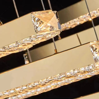 MIRODEMI® Albano Sant'Alessandro | Creative Stylish Crystal Led Chandelier For Dining Room Crystal Details