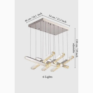 MIRODEMI® Albano Sant'Alessandro | Creative Stylish Crystal Led Chandelier For Classy House