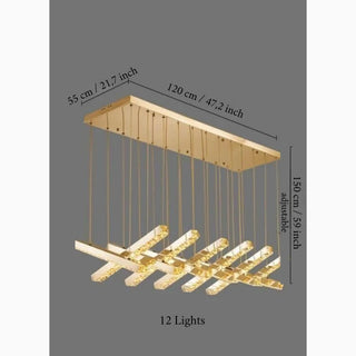 MIRODEMI® Albano Sant'Alessandro | Creative Stylish Crystal Led Chandelier For Staircase