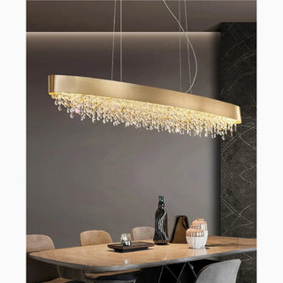MIRODEMI® Albano di Lucania | Elite Modern Brilliant Classy Rectangular Crystal Chandelier