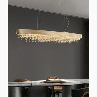 MIRODEMI® Albano di Lucania | Lovely Modern Brilliant Classy Rectangular Crystal Chandelier