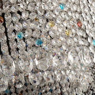MIRODEMI Albaredo Arnaboldi Shining Diamond Modern Luxury Crystal Chandelier Details Lampshade