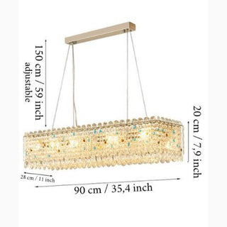 MIRODEMI Albaredo Arnaboldi Shining Diamond Modern Luxury Crystal Chandelier Size