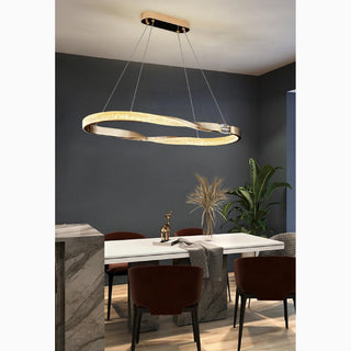 MIRODEMI Albaredo d'Adige Elegant Creative Acrylic Crystal LED Strips Chandelier For Kitchen