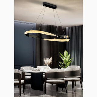 MIRODEMI Albaredo d'Adige Elegant Creative Acrylic Crystal LED Strips Chandelier For Dining Room