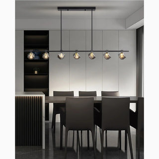 MIRODEMI Albaredo per San Marco Fancy Modern Led Long Linear Crystal Chandelier For Dining Room