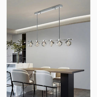 MIRODEMI Albaredo per San Marco Fancy Modern Led Long Linear Crystal Chandelier For Kitchen