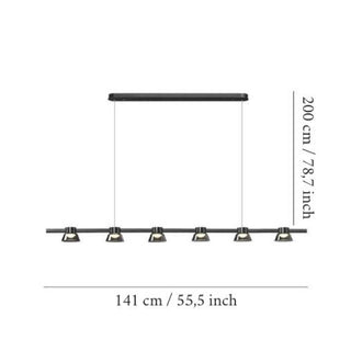 MIRODEMI Albareto Nordic Linear Novelty Ultramodern LED Chandelier Medium Size
