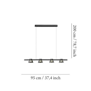 MIRODEMI Albareto Nordic Linear Novelty Ultramodern LED Chandelier Small Size
