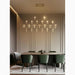 MIRODEMI Albera Ligure | Lightning Art Chic Crystal Stainless steel Chandelier for Restaurant 