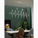 MIRODEMI Albera Ligure | Lightning Art Chic Crystal Stainless steel Chandelier with Cool Light 