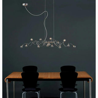 MIRODEMI Alberobello Stylish Nordic Abstract LED Glass Chandelier For Dining Room