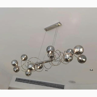 MIRODEMI Alberobello Stylish Nordic Abstract LED Glass Chandelier Real Photo