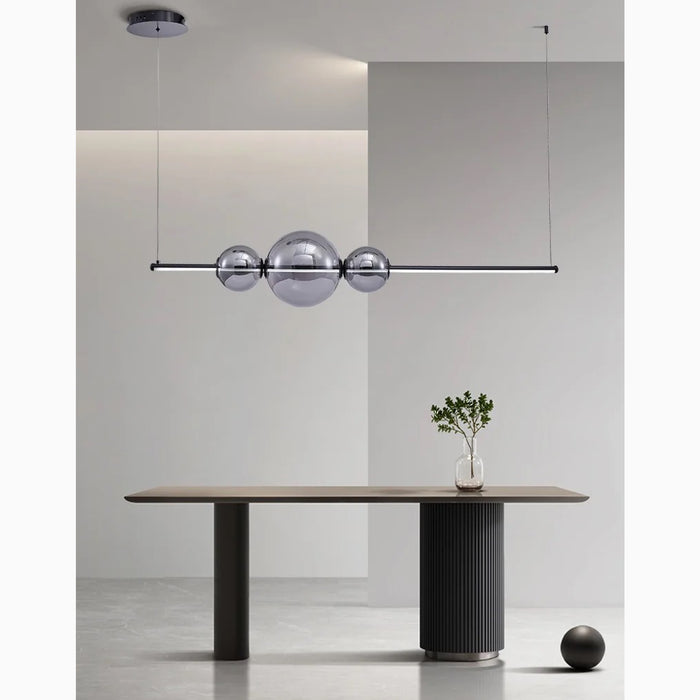 MIRODEMI Alberona Chic Minimalistic Modern Glass LED Chandelier For Living Room