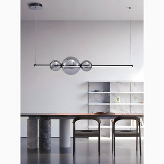 MIRODEMI Alberona Chic Minimalistic Modern Glass LED Chandelier For Kitchen