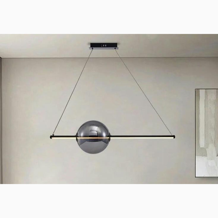 MIRODEMI Alberona Chic Minimalistic Modern Glass LED Chandelier For Bedroom