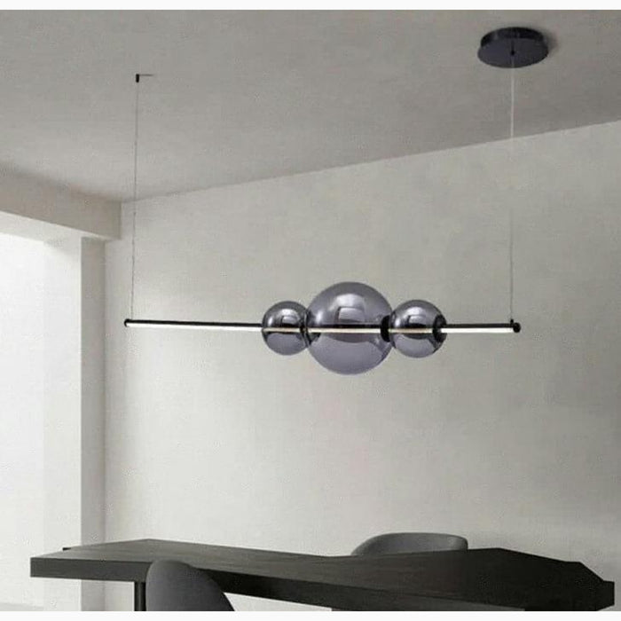 MIRODEMI Alberona Chic Minimalistic Modern Glass LED Chandelier For Office