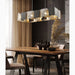 MIRODEMI Albettone Fancy Postmodern LED Iron Black Silver Chandelier For Dining Room