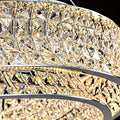 MIRODEMI® Albiano | Luxury Large Oval Gold/Chrome Drum Oval Crystal Chandelier for bedroom