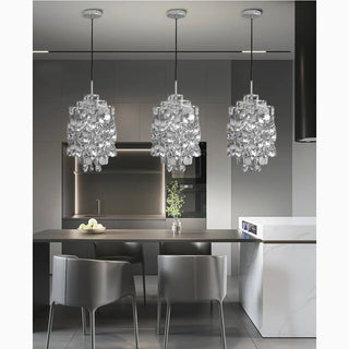 MIRODEMI Albiano d'Ivrea | Stunning Gold/Chrome Crystal Pendant Lighting