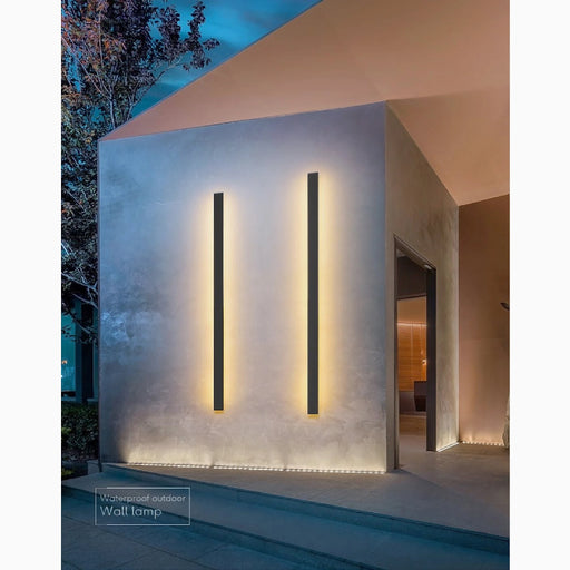 MIRODEMI® Albizzate | Black Outdoor Waterproof Antirust Wall Lamp MIRODEMI® Black Outdoor Waterproof Antirust Aluminum Long LED Wall Lamp For Villa porch