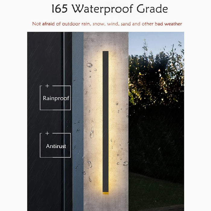 MIRODEMI® Albizzate | Black Outdoor Waterproof Antirust Wall Lamp