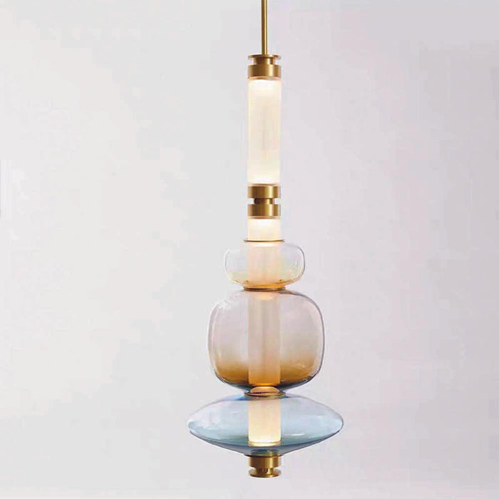 MIRODEMI® Alcalá de Henares | Creative Colored Glass Pendant Lamp in a Nordic Style for Restaurant