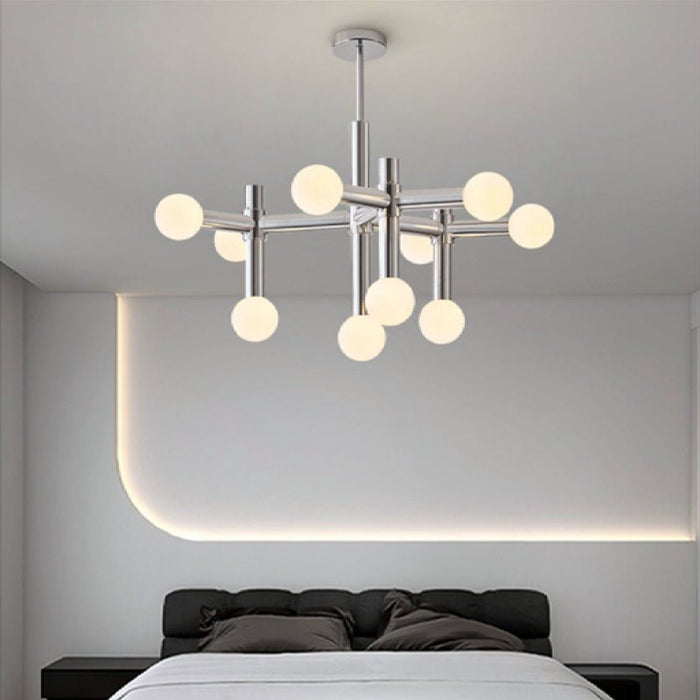 MIRODEMI® Alcobendas Chandelier in the Shape of a Glass Ball in a Bauhaus Style for Living Room image | luxury furniture | home decor