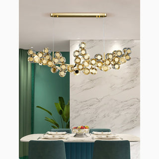 MIRODEMI Alfano Gold Creative Luxury Design Crystal LED Chandelier For Dining Room Decoration