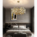 MIRODEMI Alfano Gold Creative Luxury Design Crystal LED Chandelier For Bedroom