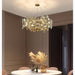 MIRODEMI Alfano Gold Creative Luxury Design Crystal LED Chandelier For Hallway