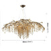 MIRODEMI® Alfiano Natta | Luxury Gold/Chrome Vintage Crystal Hanging Lamp For Living Room Sizes