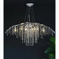 MIRODEMI® Alfiano Natta | Special Luxury Gold/Chrome Vintage Crystal Hanging Lamp For Living Room