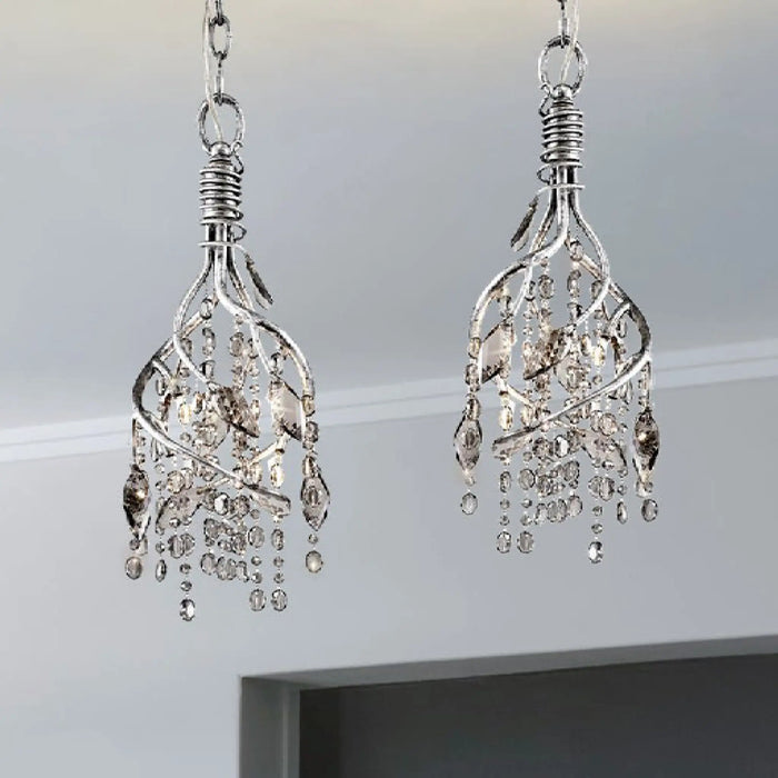 MIRODEMI® Alfiano Natta | Elite Luxury Gold/Chrome Vintage Crystal Hanging Lamp For Living Room