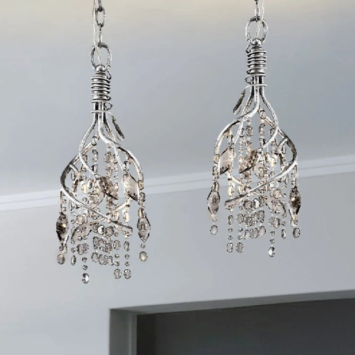 Alfiano Natta | Luxury Gold/Chrome Vintage Crystal Hanging Lamp For Li ...