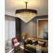 MIRODEMI® Alfonsine | Luxury Black Crystal Led Hanging Chandelier For Lovely House