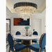 MIRODEMI® Alfonsine | Luxury Black Crystal Led Hanging Chandelier For Wonderful Dining Room