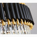 MIRODEMI® Alfonsine | Luxury Black Crystal Led Hanging Chandelier For Living Room Small Details