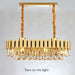 MIRODEMI® Algeciras | Unbelievable Luxury Rectangle Gold Crystal Chandelier For Kitchen, Living room
