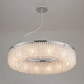 MIRODEMI® Algund | Round Gold/Chrome Simple LED Crystal Chandelier For Living Room