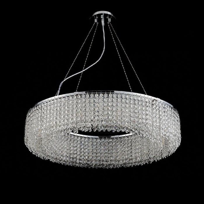 MIRODEMI® Algund | Wonderful Round Gold/Chrome Simple LED Crystal Chandelier For Living Room