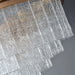 MIRODEMI® Alife | Gold Modern Frosted Glass Chandelier for Dining Room Details 