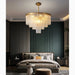 MIRODEMI® Alife | Gold Modern Frosted Glass Chandelier for Home