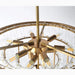 MIRODEMI® Alife | Gold Modern Frosted Glass Chandelier for Dining Room in Details