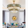 MIRODEMI® Alimena | Gold/Black Crystal Modern LED Chandelier For Living Room