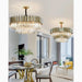MIRODEMI® Alimena | Gold/Black Crystal Modern LED Chandelier For Dining Room