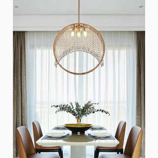 MIRODEMI® Aliminusa | Round Gold Creative Loft Crystal Chandelier For Living Room